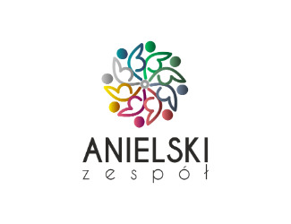 Projekt graficzny logo dla firmy online anielski zespół